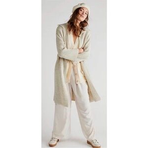 Free people finely knit maxi cardigan